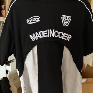 Black and White Men's Short Sleeve Tee